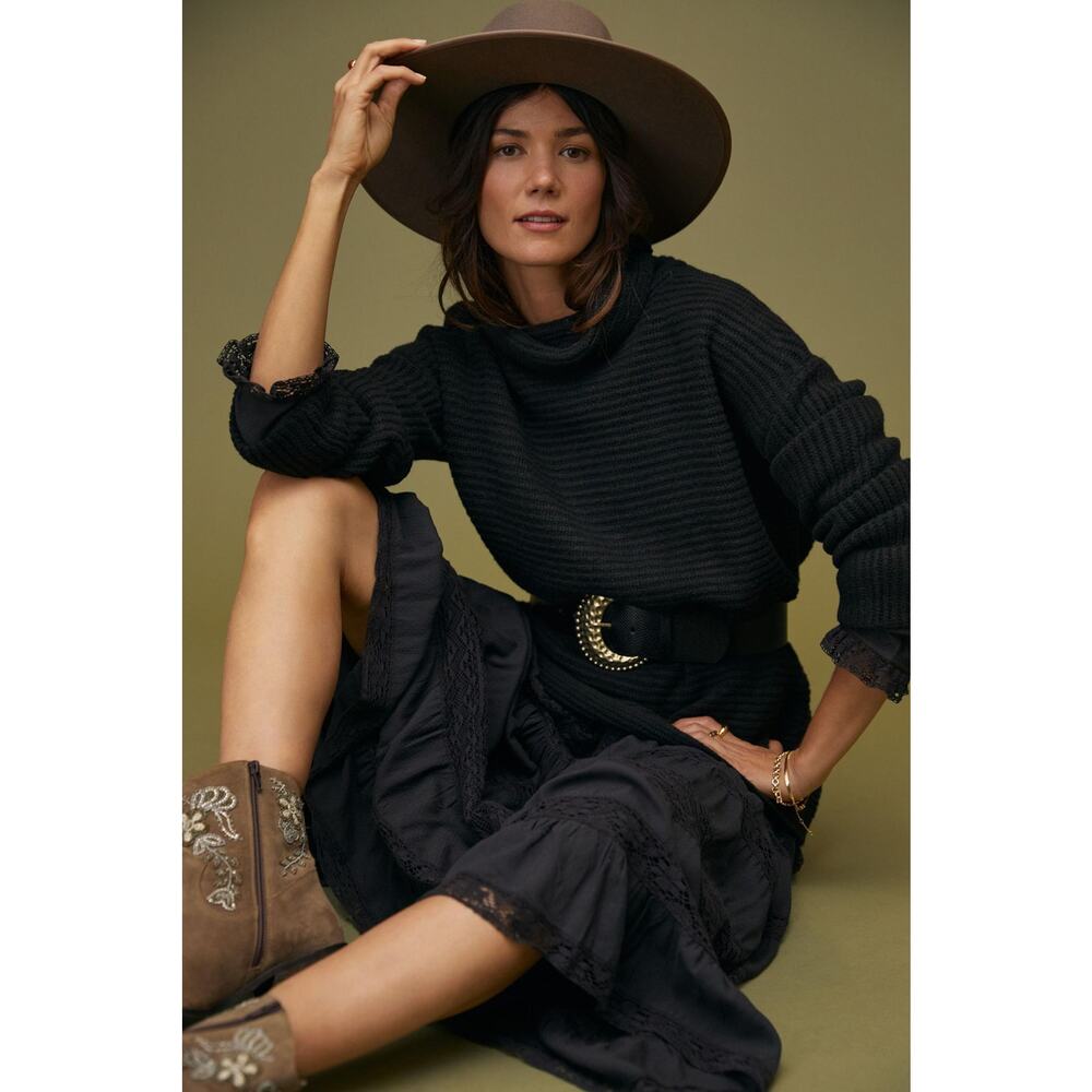 Anthropologie Maeve Cowl-Neck Pullover Sweater - New Small